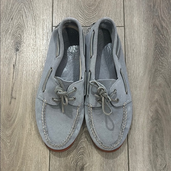 Sperry Topsiders Limited Edition Men's Dusty Blue/Gray Suede Boat Shoes 11 NWOT - Picture 1 of 7